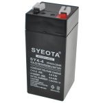 Syeota Bateria de Chumbo Recarregável SY4-4 4V4Ah Alarmes, Balanças, Brinquedos