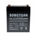 Songyuan Bateria Chumbo Selada Recarregável 12V / 5Ah Ref SY5-12 para No-break, Ups, Patinete Elétrico