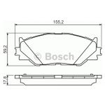Bosch - 0 986 494 316 - Jogo 4 pastilhas travão disco dianteiro - 4047024646155