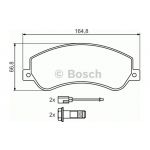 Bosch - 0 986 494 170 - Jogo 4 pastilhas travão disco dianteiro - 4047024358744