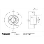 FREMAX Disco de Travão - BD-9112