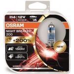 Osram Kit 2 Lâmpadas H4 12V 60/55W Night Breaker® 200 Caixa