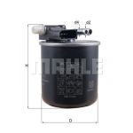 Mahle Filters Filtro de Combustível - KL911