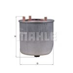 Mahle Filters Filtro de Combustível - KL780