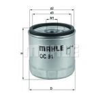 Mahle Filters Filtro de Óleo - OC91D
