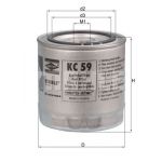 Mahle Filters Filtro de Combustível - KC59