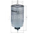 Mahle Filters Filtro de Combustível - KC140