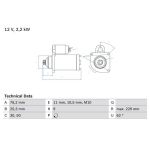Bosch Motor de Arranque - 0986024050