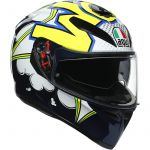 Agv Capacetes K-3 Sv Pinlock Maxvision Bubble Blue White Yellow Fluo S