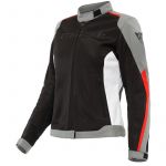 Dainese Casacos Hydraflux 2 Air D-dry Lady Black Charcoal-gray Lava-red 48