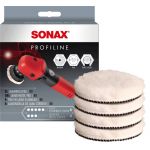 Sonax 4 Almofadas de Pele de Ovelha Profiline - 80mm - 04941410