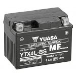Yuasa Bateria Auxiliar 12V 3,2Ah, Terminal Positivo à Direita - YTX4L-BS
