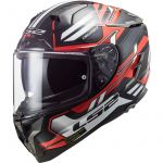 LS2 Capacete FF327 Challenger Spin Black Red White M