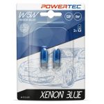 Powertec Blister 2x Lampadas Halogéneo T10/w5w 12v 5w (xenon Blue) - PTZXB12-02B