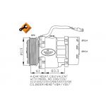 NRF - 32040 - Compressor, ar condicionado - 8718042015129