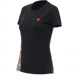 Dainese Camisola Logo Lady Black Fluo Red Xl