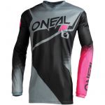O'neal Moto Camisola Element Racewear Lady Black Gray Pink L