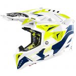 AIROH Capacete Aviator 3 Spin Yellow / Blue Gloss XL
