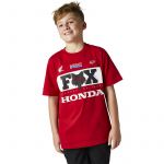Fox Camisola Honda Ss Tee Junior Red Fluo Yl