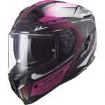 LS2 Capacete FF327 Challenger Carbon Thorn Pink S