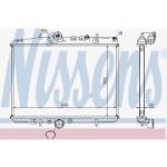 NISSENS - 61294A - Radiador, arrefecimento do motor - 5707286195585