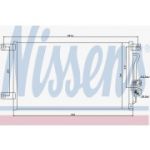 NISSENS - 94790 - Condensador, ar condicionado - 5707286259065