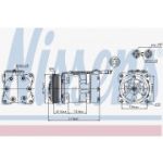 NISSENS - 89056 - Compressor, ar condicionado - 5707286349292