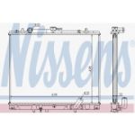 NISSENS - 62895A - Radiador, arrefecimento do motor - 5707286207356