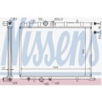 NISSENS - 63502 - Radiador, arrefecimento do motor - 5707286211834