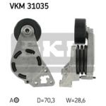 SKF - VKM 31035 - Rolo tensor, correia trapezoidal estriada - 7316573315018