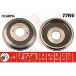 TRW Conjunto de dois tambores de freio - 3322937075638
