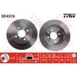 TRW Jogo dois discos de freio - 3322937402298