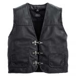 Spirit Motors Casaco Perforated Leather Vest 1 Black