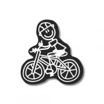 Family Stickers Autocolante Homem Bicicleta