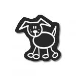 Family Stickers Autocolante Cão