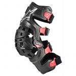Alpinestars Joelheiras Bionic 10 Carbon Knee Brace Left Black Red - 6500419-13-M