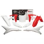 Rtech Protectores Plastics Kit Honda Crf 250 R/450 R 2019 White / Red