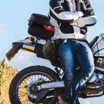 HomCom Porta mala para motocicleta Universal 30L + Chaves e Acessórios