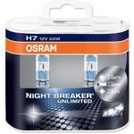 Osram 2x Lâmpadas Night Breaker Unlimited H7 55W 12V PX26d - 64210NBU-02