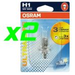 Osram 2 Lâmpadas Ultra Life 55W 12V P14.5s H1 - 64150ULT