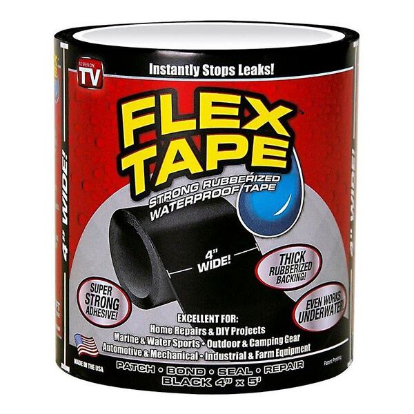 Flex Tape Fita Cola Preta Super Resistente