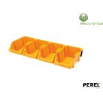 Perel Pack 8 Caixas Arrumação 103x165x75mm Amarelo - OMSB10YSET
