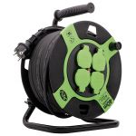 Rev Cable Drum Resin 40m Ip 44 4-fold Black Green