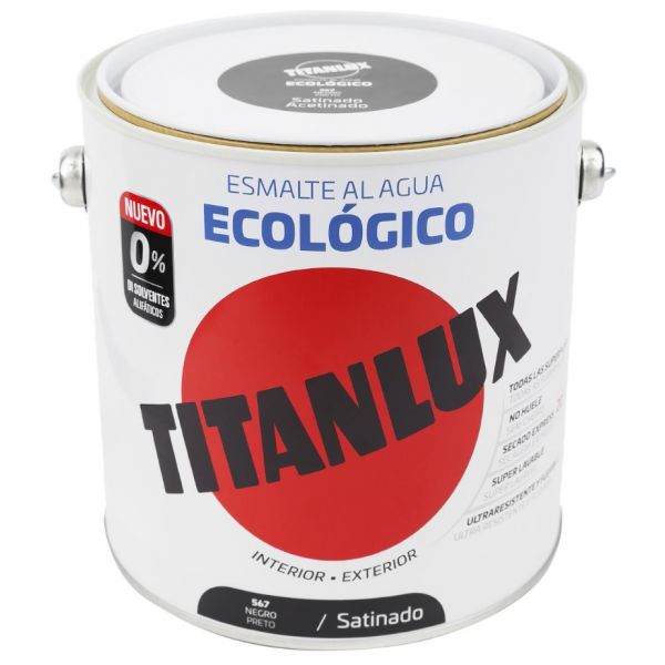 Titanlux Esmalte Interior Acetinado 2 5L Preto 81881046 KuantoKusta