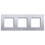 Legrand Espelho Triplo para 6 Módulos Living Light Cinzento - 17599365