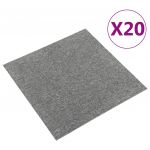 Ladrilhos Carpete para Pisos 20 Pcs 5 M² 50x50 cm Cinzento - 147311