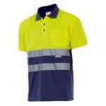 Velilla Camisa Polo Bicolor de Alta Visibilidade M / Short 173 70 T- Xl