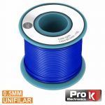 ProK Electronics Cabo Unifilar Azul 0.5mm Rolo 25m - PKCU0.5/25BL
