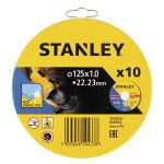 Stanley Pode 10 Discos de Corte Inox. 125X1 mm. - 881017790
