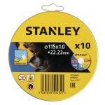 Stanley Pode 10 Discos de Corte Inox. 115X1 mm. - 881017789
